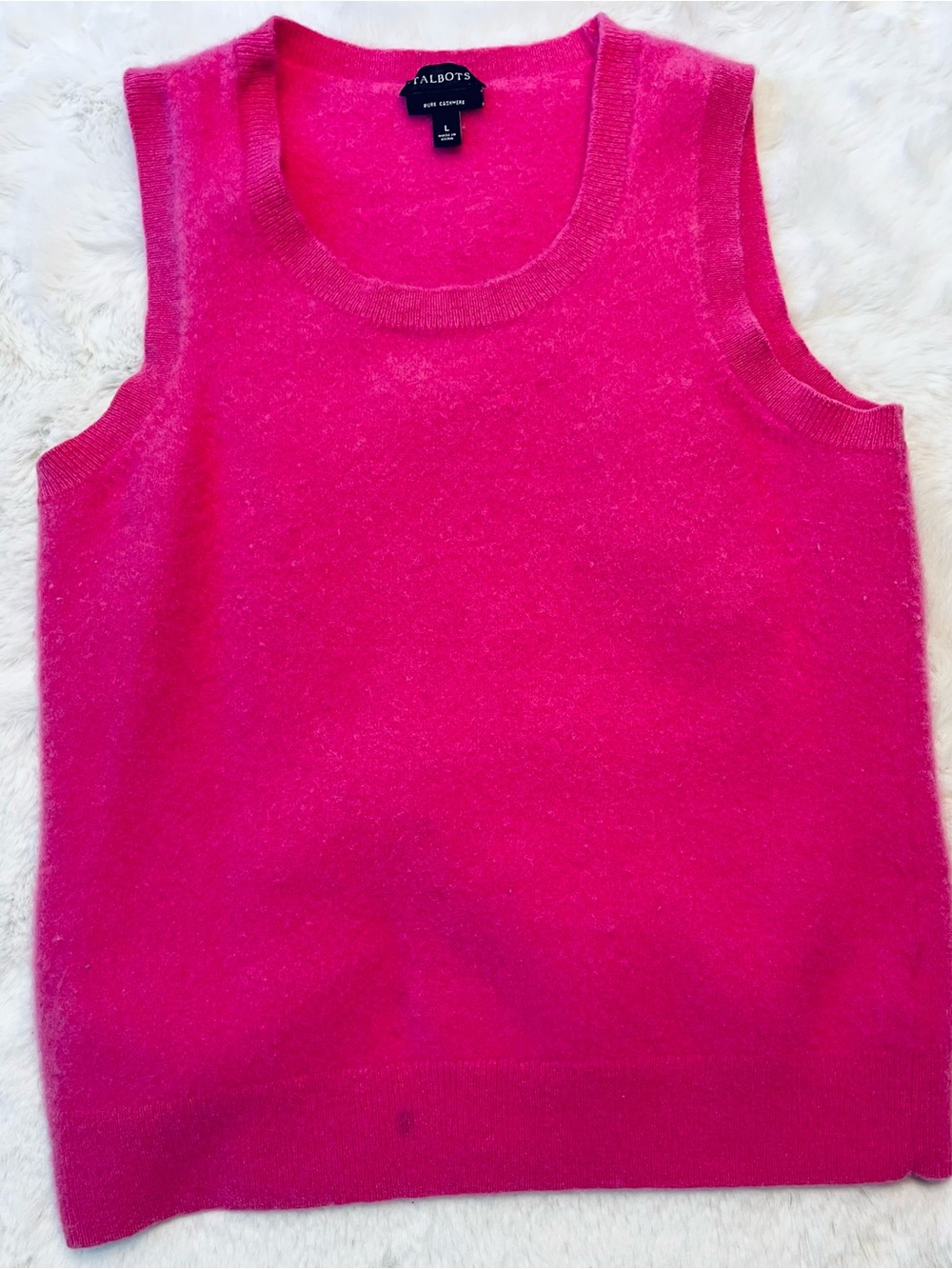 Talbots Pink Cashmere Top
